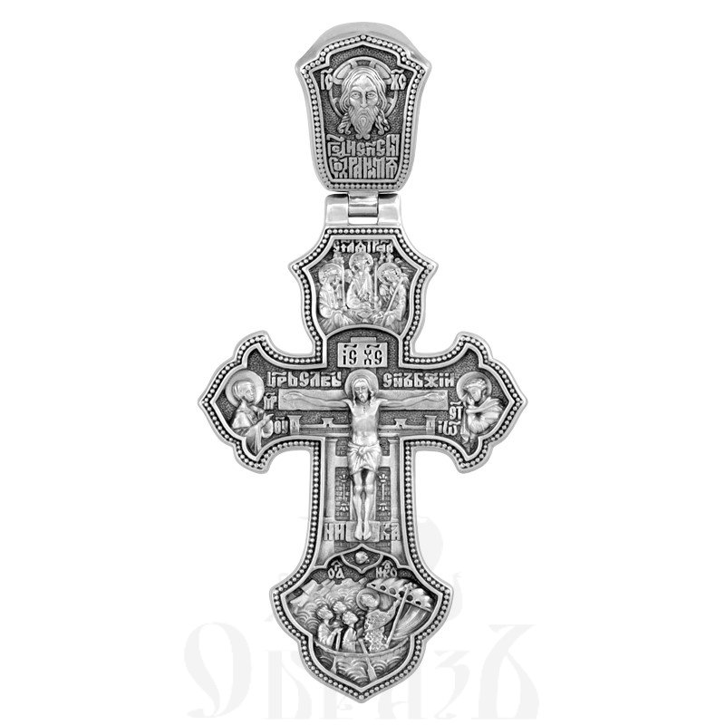 крест «распятие. спас нерукотворный. архангел михаил», серебро 925 проба (арт. 101.560)