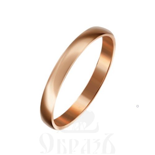 обручальное кольцо ширина 2,5 мм золото 585 проба красного цвета (01-2424-00-000-1110-11)